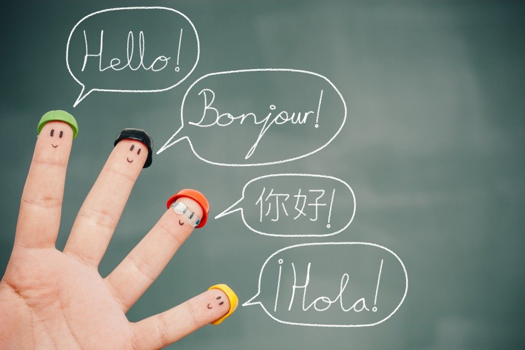 Say hello in different languages