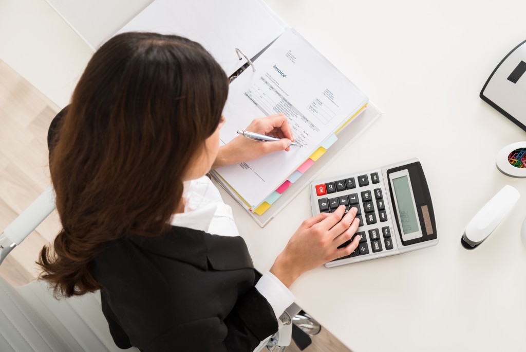 accountant computing company finances